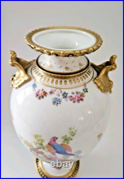 Royal Crown Derby Hand Painted Vase 8 Tall