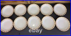Royal Crown Derby Heraldic 6 Bowls Set Of 10. Made In England