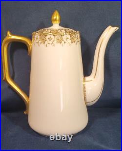 Royal Crown Derby Heraldic Gold Coffee Pot Pristine! 8 inch