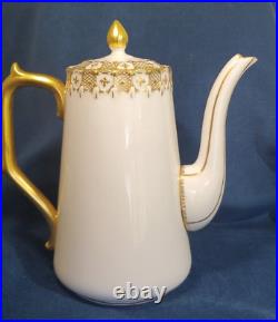 Royal Crown Derby Heraldic Gold Coffee Pot Pristine! 8 inch