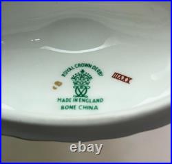 Royal Crown Derby Heraldic Gold Creamer & Sugar Bowl Bone China England NICE