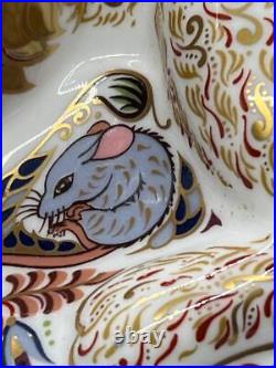 Royal Crown Derby Heraldic Lion Imari Paperweight Collection with Box