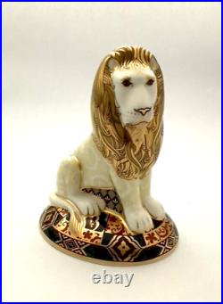 Royal Crown Derby Heraldic Lion Paperweight Goviers Limited Edition 80/2000