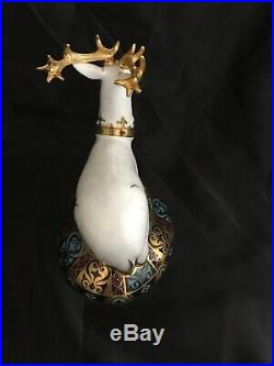Royal Crown Derby Heraldic White Hart Stag Paperweight Goviers Ltd Ed BoxedCOA