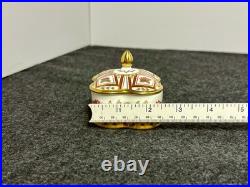 Royal Crown Derby Honeysuckle Trinket Box, Bud Vase, Ring Holder, and Vase