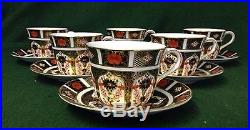 Royal Crown Derby IMARI 1128 6 x Cups & Saucers 1st Quality