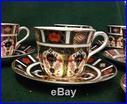 Royal Crown Derby IMARI 1128 6 x Cups & Saucers 1st Quality