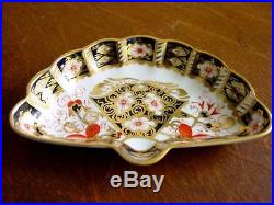 Royal Crown Derby IMARI Fan Tray Trinket Pin Dish NICE