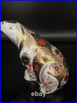 Royal Crown Derby IMARI PAPERWEIGHT COLLECTION Old Imari Polar Bear A+ CONDITION
