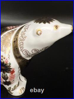 Royal Crown Derby IMARI PAPERWEIGHT COLLECTION Old Imari Polar Bear A+ CONDITION