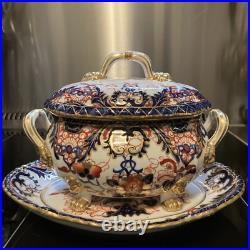 Royal Crown Derby IMARI SAUCE TUREEN/UNDERPLATE NOTTINGHAM FACTORY c. 1806-1825