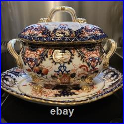 Royal Crown Derby IMARI SAUCE TUREEN/UNDERPLATE NOTTINGHAM FACTORY c. 1806-1825