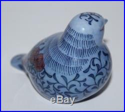 Royal Crown Derby Imaemon Blue Chaffinch Paperweight Box vgc