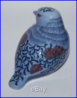 Royal Crown Derby Imaemon Blue Chaffinch Paperweight Box vgc