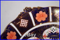 Royal Crown Derby Imari 1128 10 Twin Handled Fluted Bowl 1932 vgc