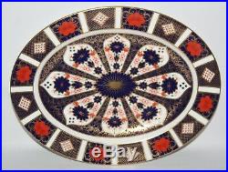 Royal Crown Derby Imari 1128 13 1/2 Oval Platter LIII/1990 1st/vgc