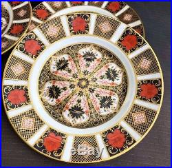 Royal Crown Derby Imari 1128 6 x 21cm Side Plates 1st Quality