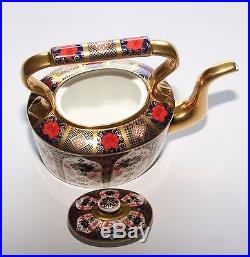 Royal Crown Derby, Imari 1128, Kettle, Solid Gold Band