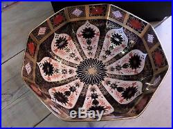 Royal Crown Derby Imari 1128 Large octagonal Salad Bowl Fruit Bowl 11