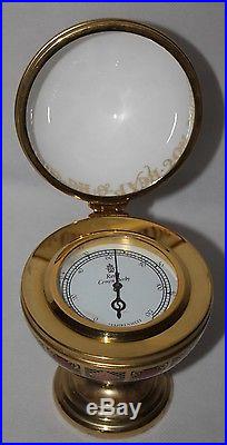 Royal Crown Derby Imari 1128 Millenium Globe Clock, Barometer & Thermometer