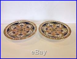 Royal Crown Derby Imari 1128 Pair Footed Torte Stands-Compotes-Porcelain-1885