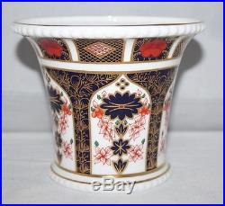 Royal Crown Derby Imari 1128 Planter/Spill Vase XLIII/1980 1st/vgc