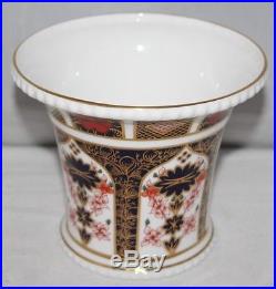 Royal Crown Derby Imari 1128 Planter/Spill Vase XLIII/1980 1st/vgc