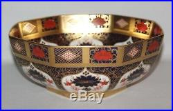 Royal Crown Derby Imari 1128 SGB 9 1/2 Octagonal Bowl LIII/1990 1st/vgc