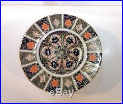 Royal Crown Derby Imari 1128- Set 12 Plates -1940 Date Mark-porcelain