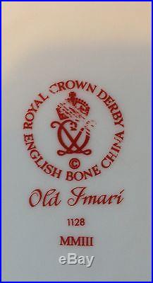 Royal Crown Derby Imari 1128. Solid Gold Band Duchess Tray Dish. MMIII 9 x 8