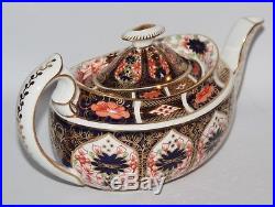 Royal Crown Derby Imari 1128 Teapot c1960 vgc