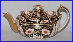 Royal Crown Derby Imari 2451 Tea Pot, Sucrier & Milk Jug 1898 vgc