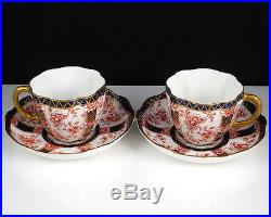 Royal Crown Derby Imari # 2826 Cup & Saucer two sets
