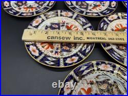 Royal Crown Derby Imari 6 Bread Butter Plates (Set of 6) Bone China England