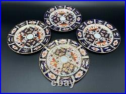 Royal Crown Derby Imari 6 Dessert Plates Set of 4 Bone China England