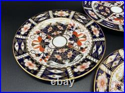 Royal Crown Derby Imari 6 Dessert Plates Set of 4 Bone China England