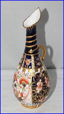 Royal Crown Derby Imari 6299 7 handled vase/ewer 1918