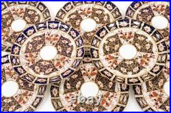 Royal Crown Derby Imari 8.5 In Plates with Scalloped Edge Very Rare 1926 Set of 8