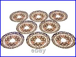 Royal Crown Derby Imari 8.5 In Plates with Scalloped Edge Very Rare 1926 Set of 8