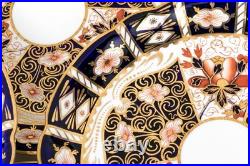 Royal Crown Derby Imari 8.5 In Plates with Scalloped Edge Very Rare 1926 Set of 8