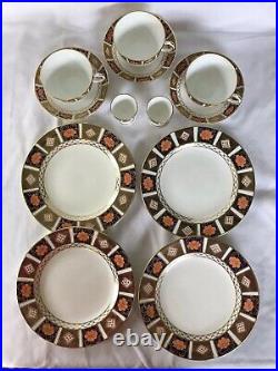 Royal Crown Derby Imari 8450 Salad Plates, Cups and Saucers, Egg Cups