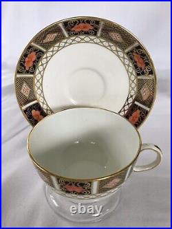 Royal Crown Derby Imari 8450 Salad Plates, Cups and Saucers, Egg Cups