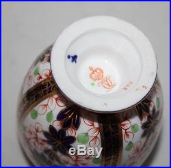 Royal Crown Derby Imari 876 A Pair of Covered Ovoid Vases c1880