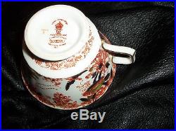 Royal Crown Derby Imari AVES Teaset & Plates 21pc &11 Mahogany Stands, forPlummer