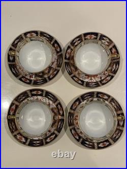 Royal Crown Derby Imari Bone China Set of 4 Cup and Saucer
