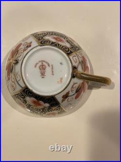 Royal Crown Derby Imari Bone China Set of 4 Cup and Saucer