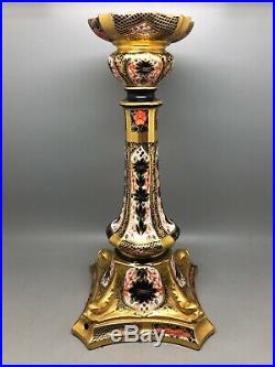 Royal Crown Derby Imari Candlestick Shaped 1128 Sgb Lamp Base