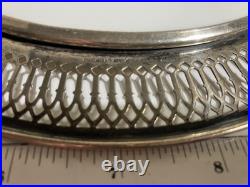 Royal Crown Derby Imari Dessert plate with Sterling rim