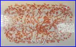 Royal Crown Derby Imari Fern #2712 Large Tray 17 3/4 X 13 3/4 1911 Gold Trim