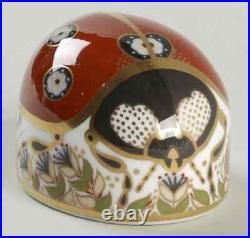 Royal Crown Derby Imari Paperweight Collection Ladybird 7 Spot Boxed 2357466